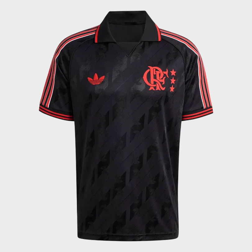 Camisa Flamengo Lifestyler 25/26 Adidas Masculina - Preto