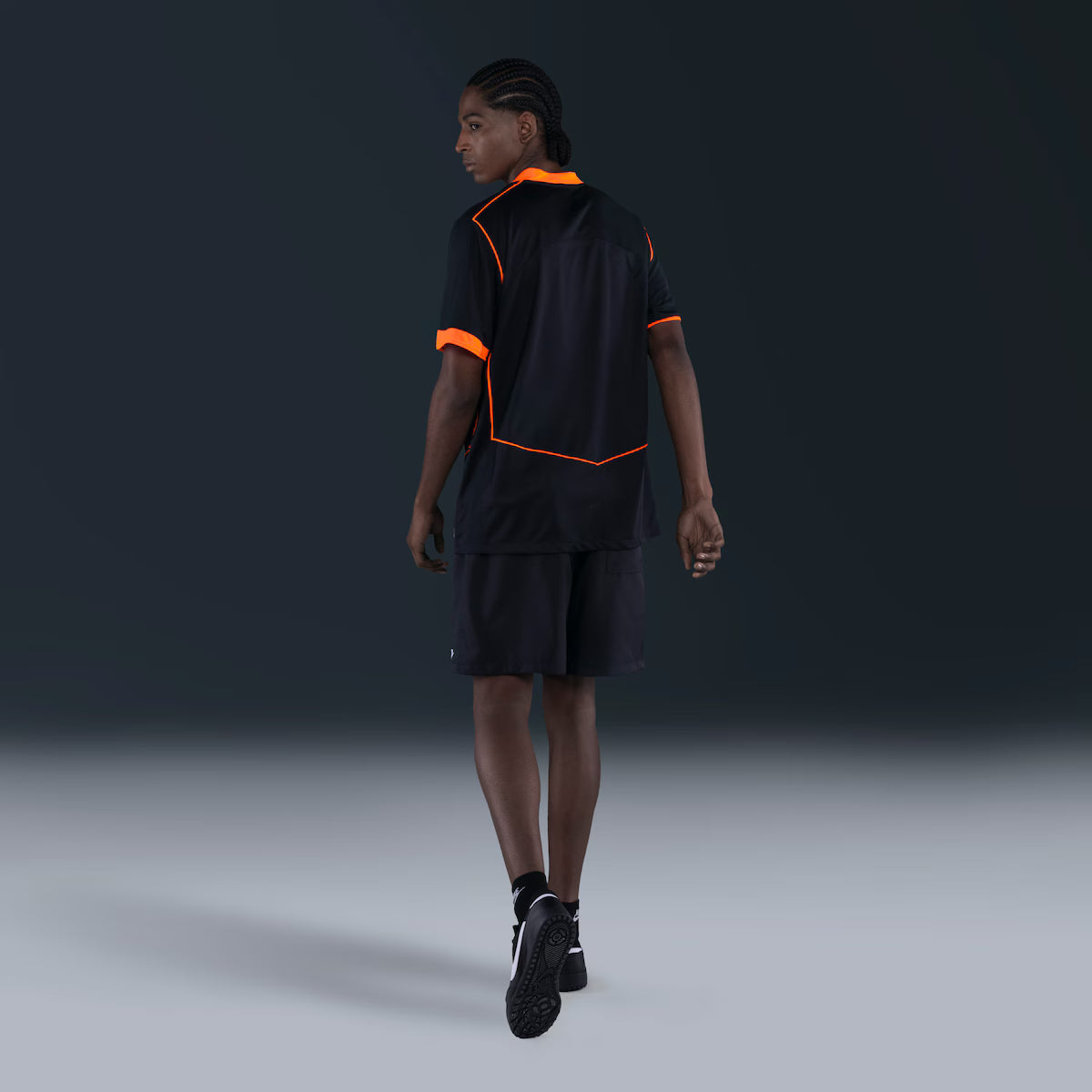 Camisa Corinthians III 25/26 - Torcedor - Preta e Laranja