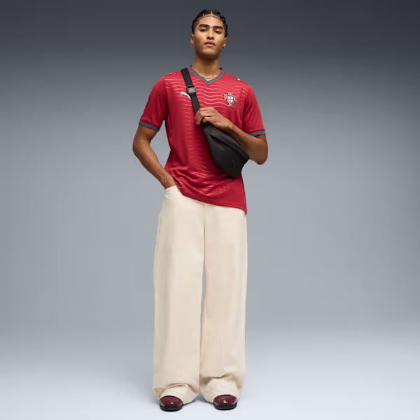 Camisa Portugal I 26/27 - Torcedor Puma Masculina - Vermelha