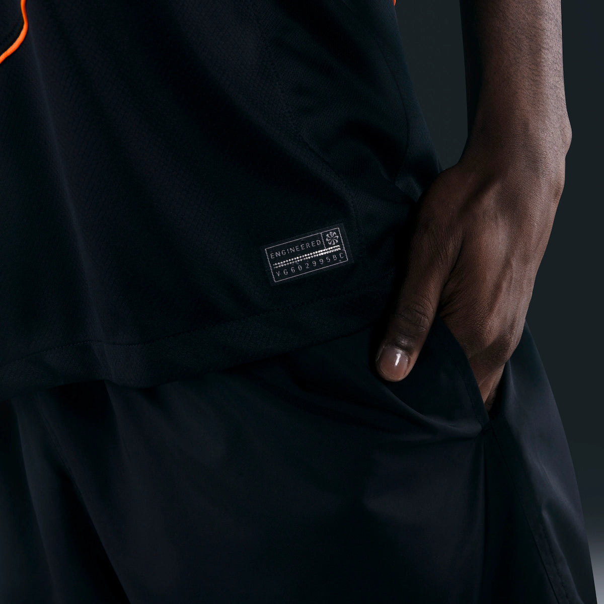 Camisa Corinthians III 25/26 - Torcedor - Preta e Laranja