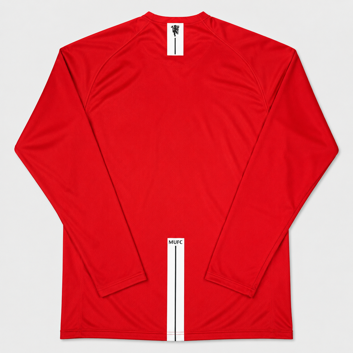 Camisa Manchester United I 2007/2008 Manga Longa Vermelha - Retrô