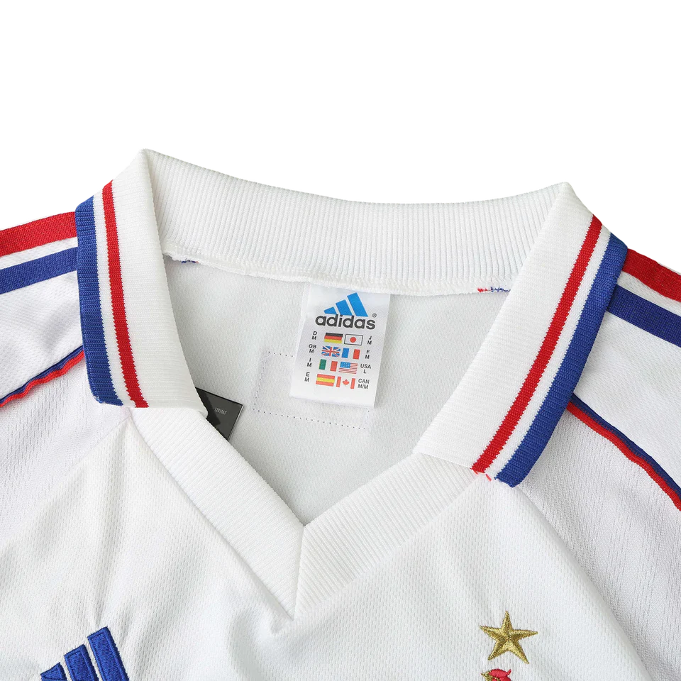 Camisa França II 1998 Adidas - Branca - Retrô