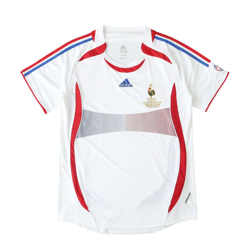 Camisa França II 2006 Adidas - Branca - Retrô