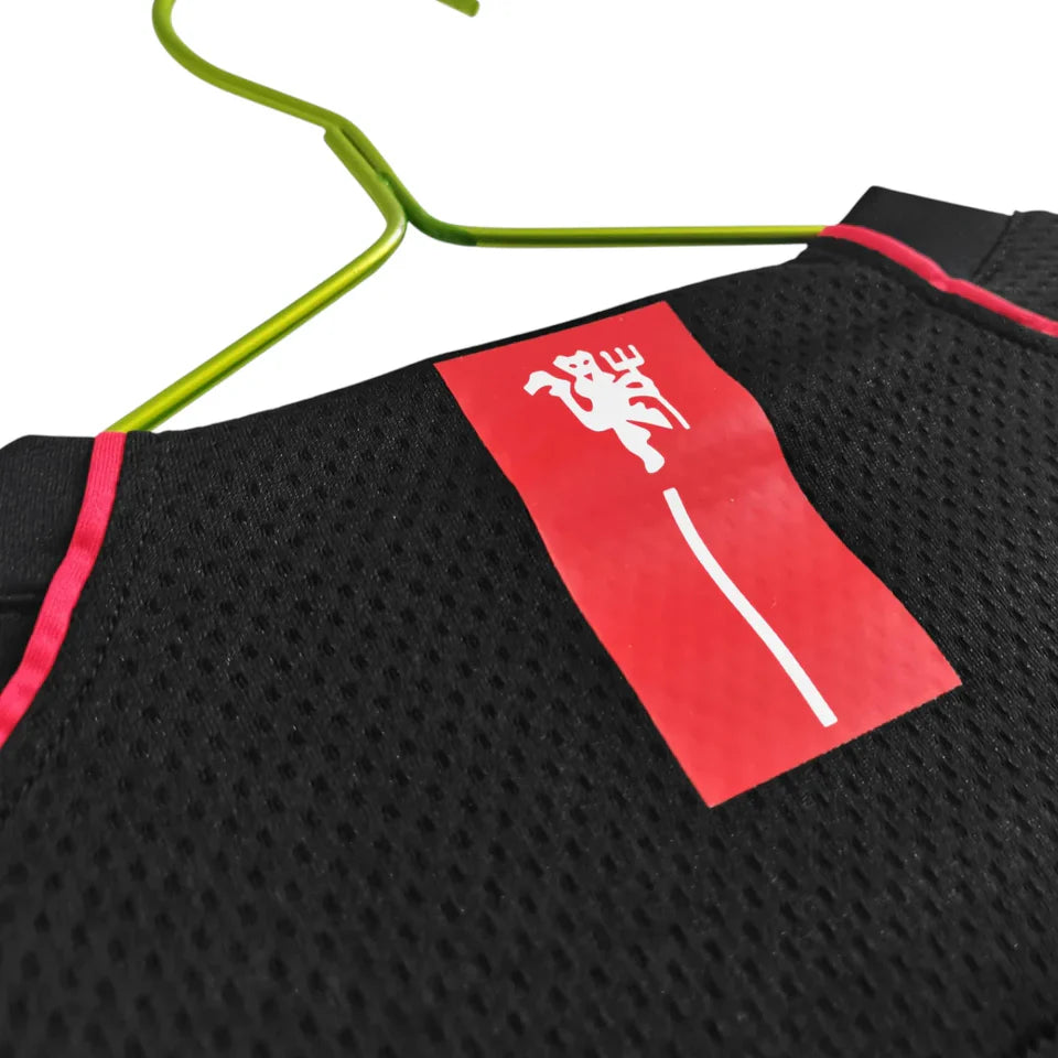 Camisa Manchester United II 2007/2008 Manga Longa - Retrô - Preta