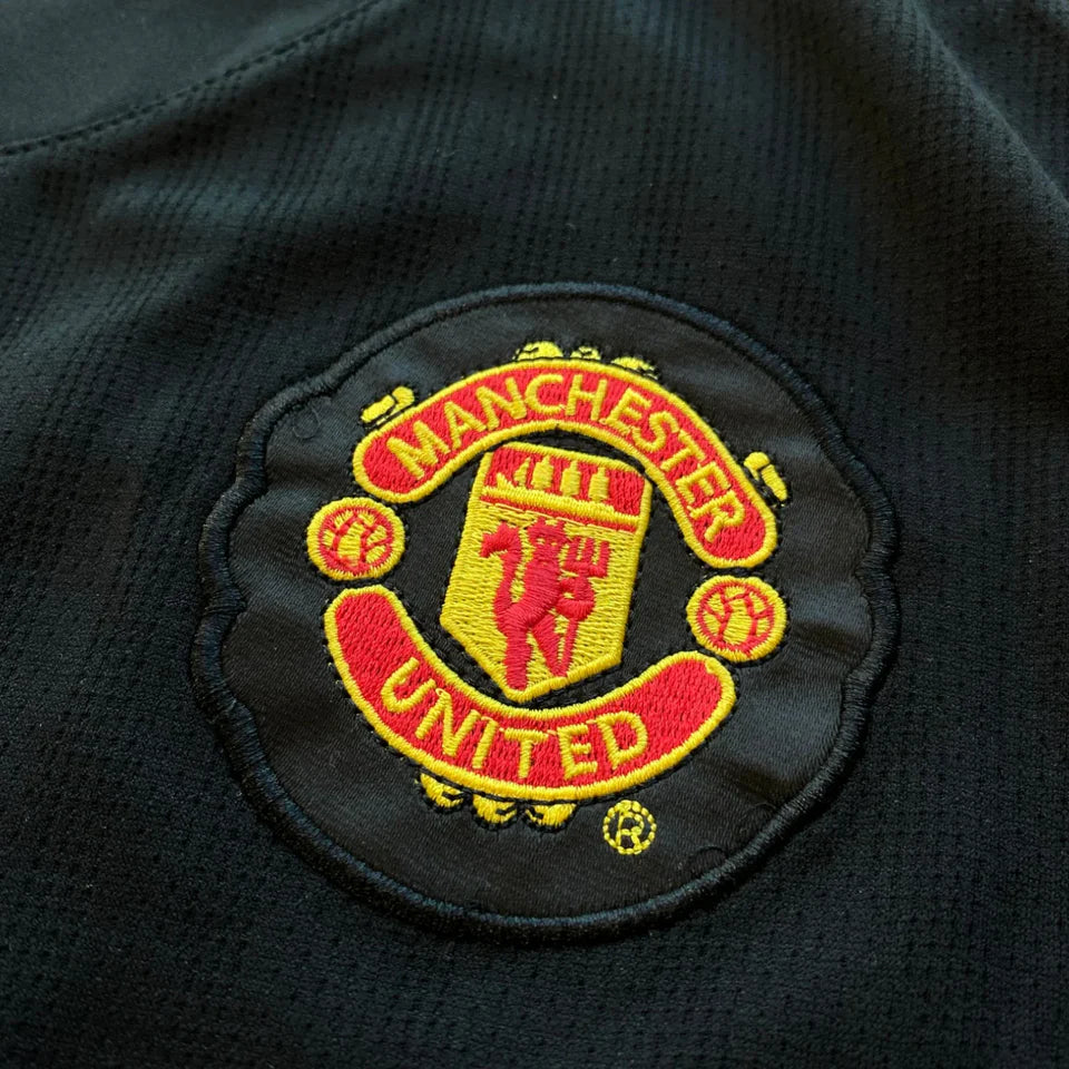 Camisa Manchester United II 2007/2008 Manga Longa - Retrô - Preta