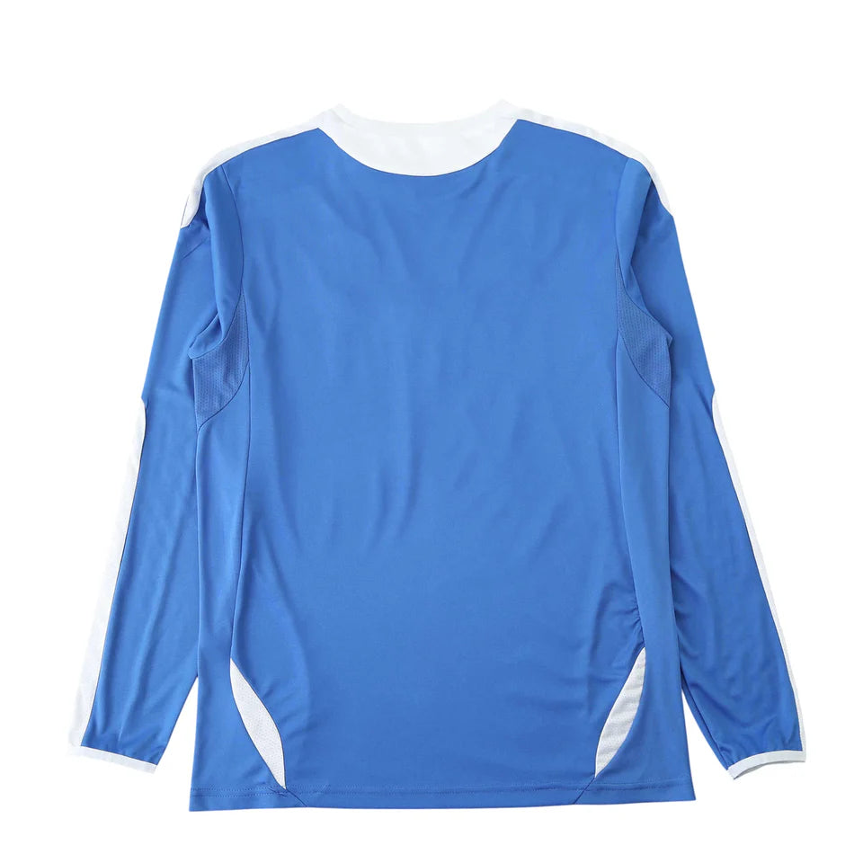 Camisa Chelsea I Manga Longa 2011/2012 Adidas - Azul - Retrô