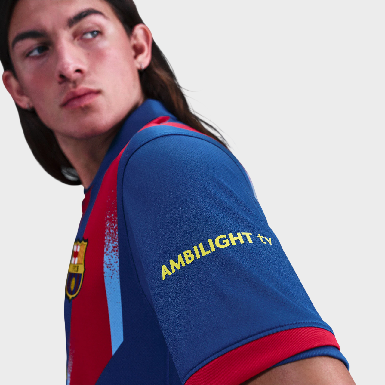 Camisa Barcelona IV 25/26 - Torcedor Nike Masculina - Azul e Grená