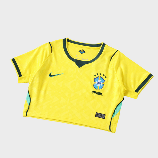 Cropped Seleção Brasileira Feminina I 26/27 - Torcedor - Amarela