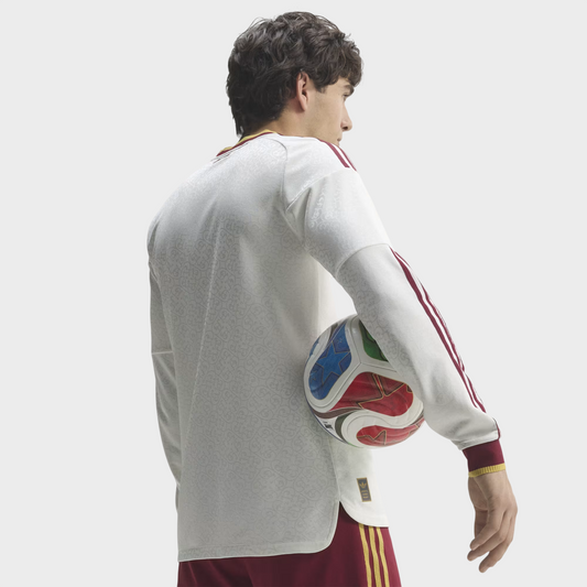 Camisa Espanha II Manga Longa 26/27 - Torcedor Adidas Masculina - Off White