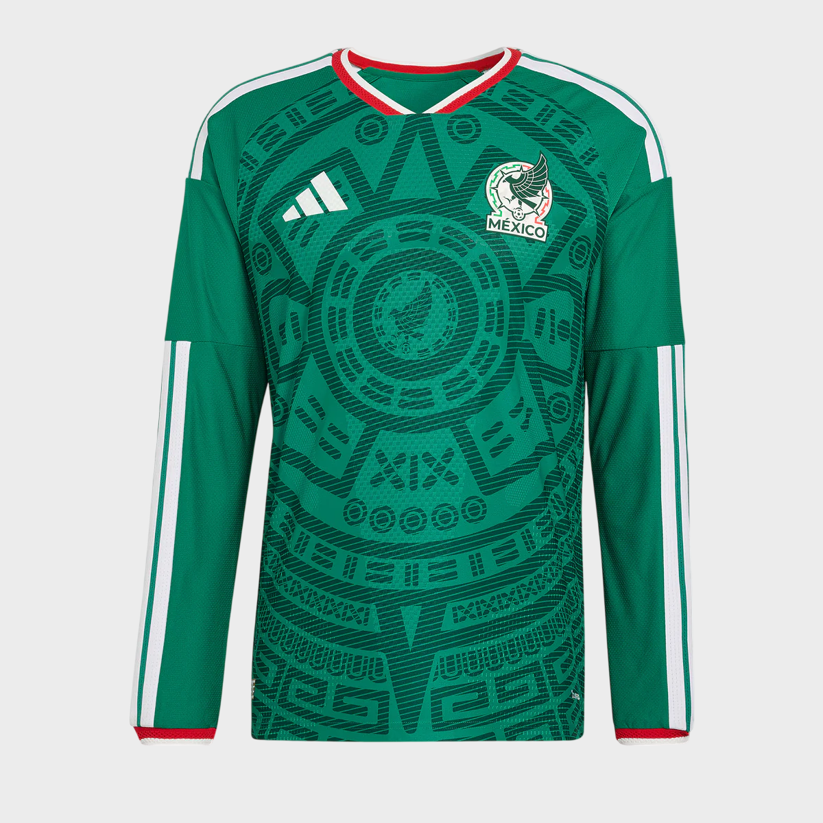 Camisa México I Manga Longa 26/27 - Torcedor Masculina - Verde