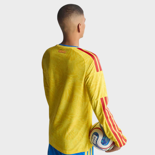 Camisa Colômbia I Manga Longa 26/27 - Torcedor Adidas Masculina - Amarela