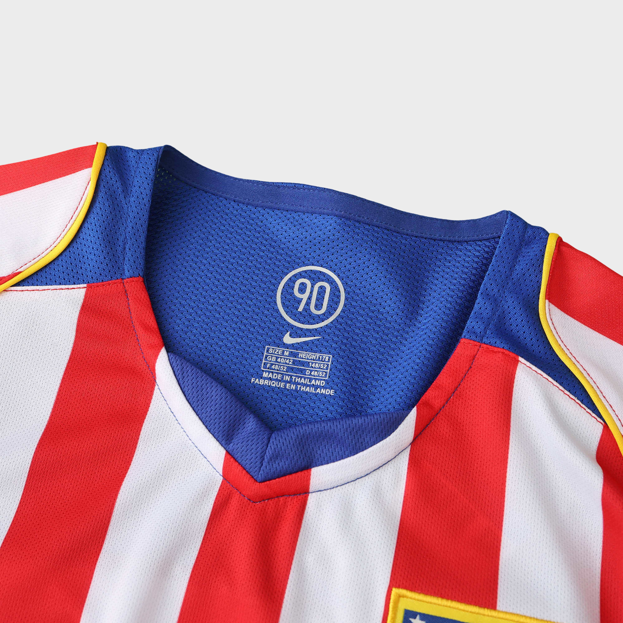 Camisa Atlético de Madrid I 2004/2005 Torcedor Nike Masculina - Retrô