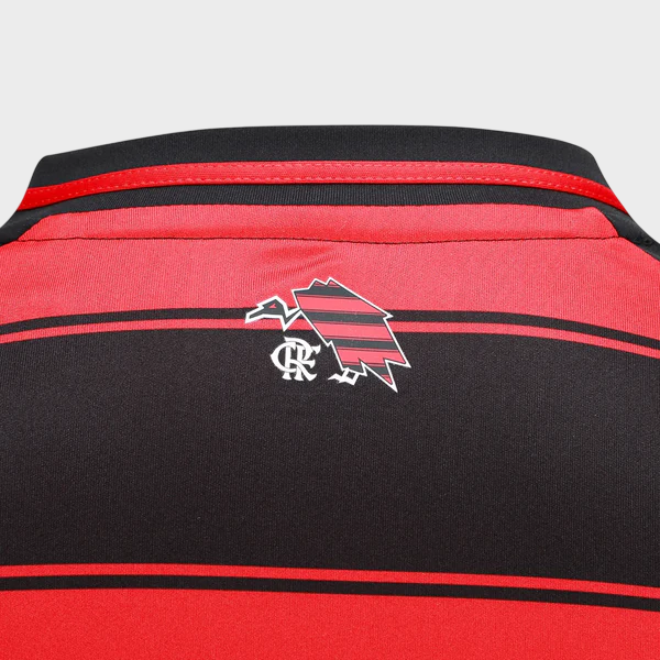 Camisa Flamengo I Manga Longa 25/26 - Vermelha e Preta