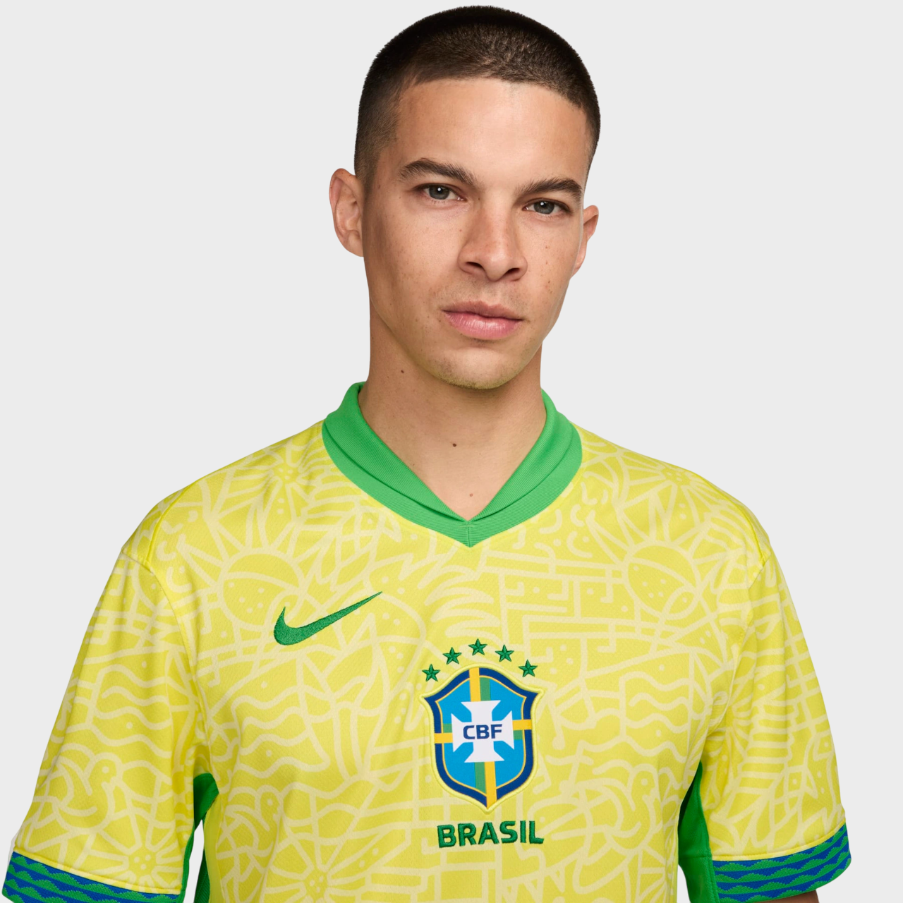 Camisa Seleção Brasileira I 24/25 - Torcedor Nike Masculina - Amarela