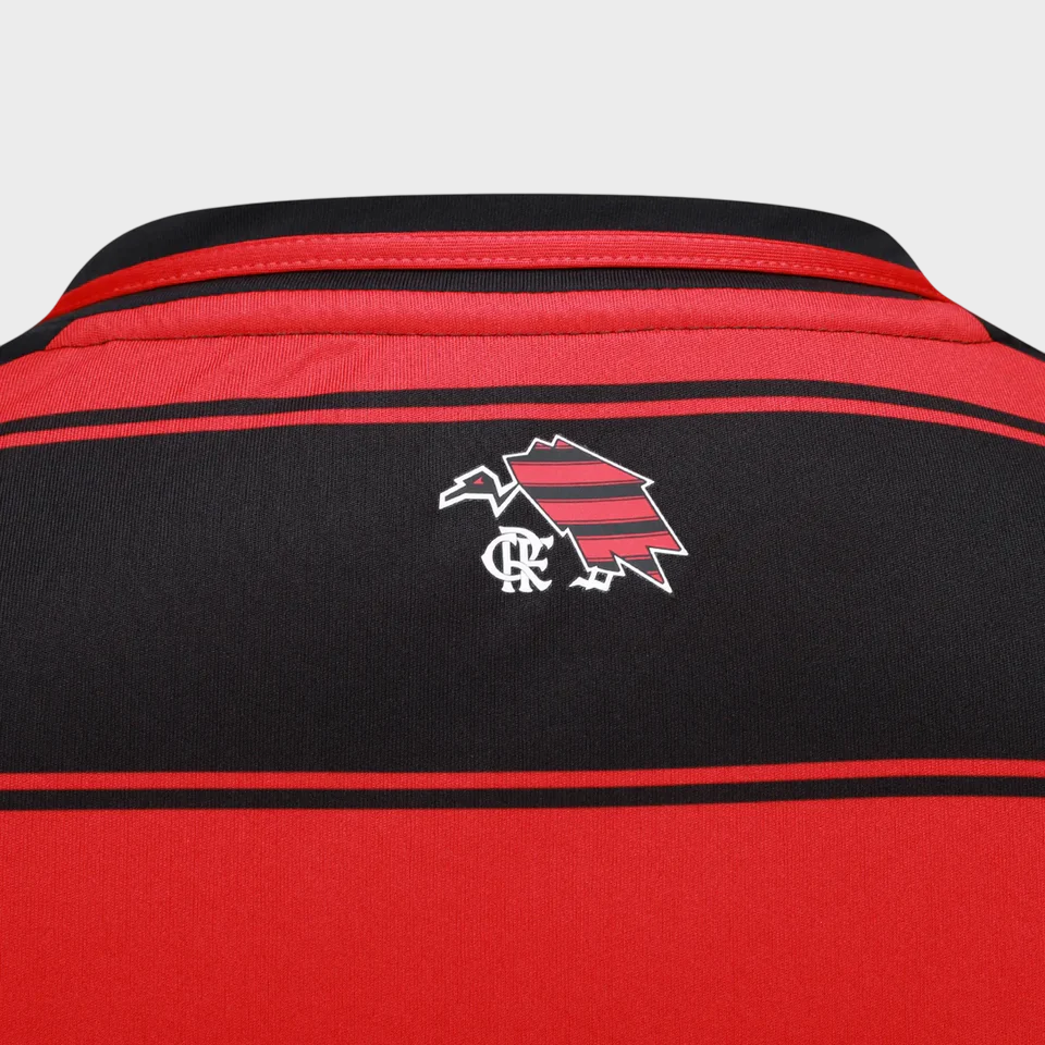 Camisa Flamengo Feminina I 25/26 - Vermelha e Preta