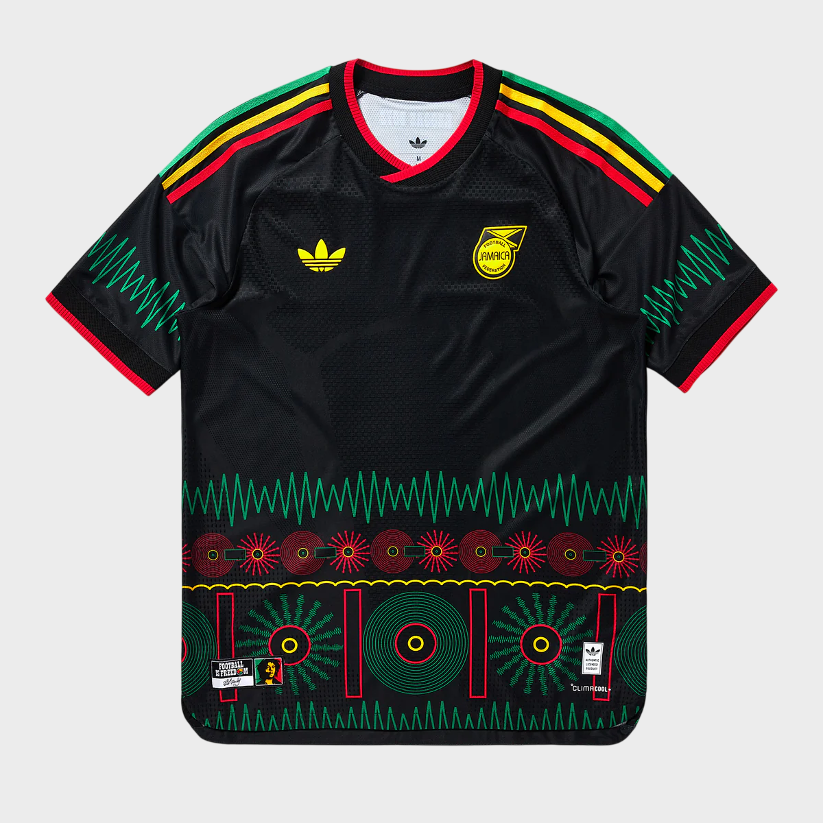 Camisa Jamaica x Bob Marley II 26/27 - Torcedor Adidas - Preta