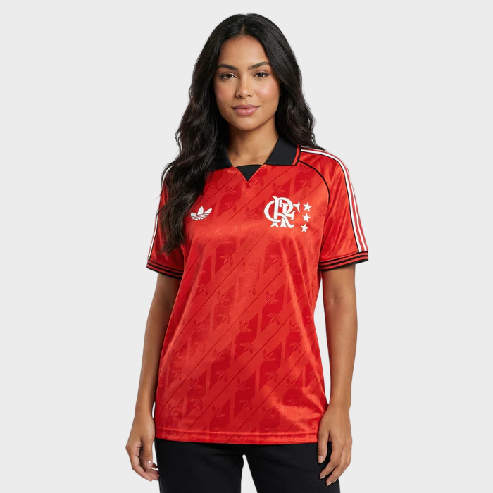 Camisa Flamengo Feminina Lifestyler 2024 - Vermelha