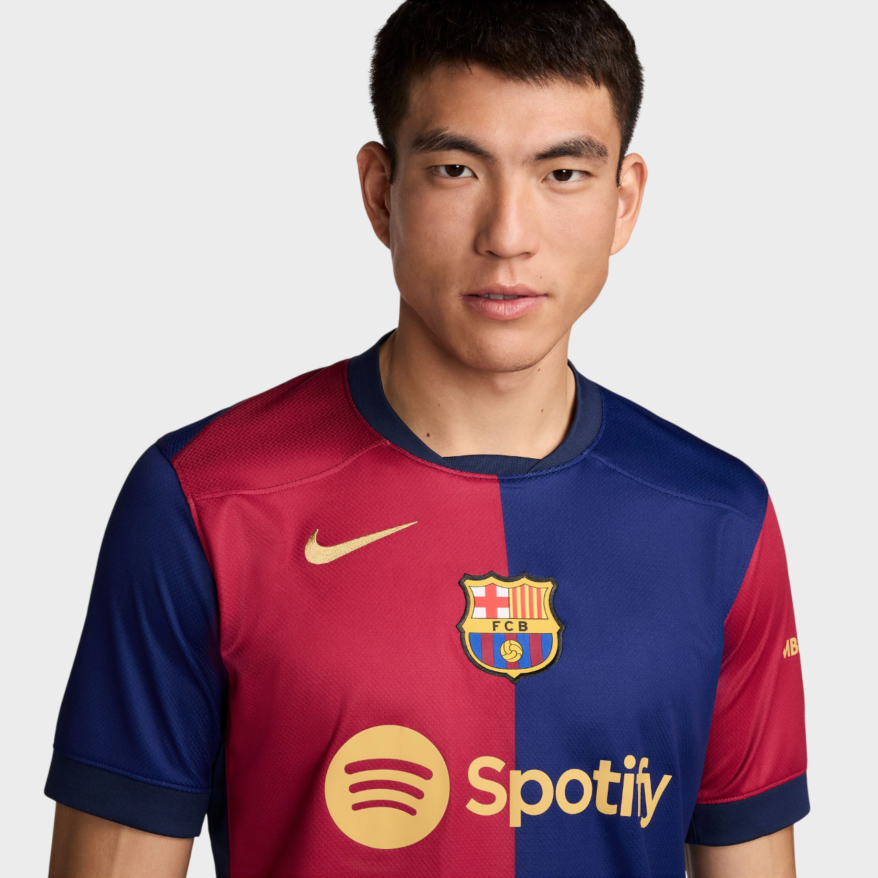 Camisa Barcelona I 24/25 - Torcedor Nike Masculina - Azul e Grená