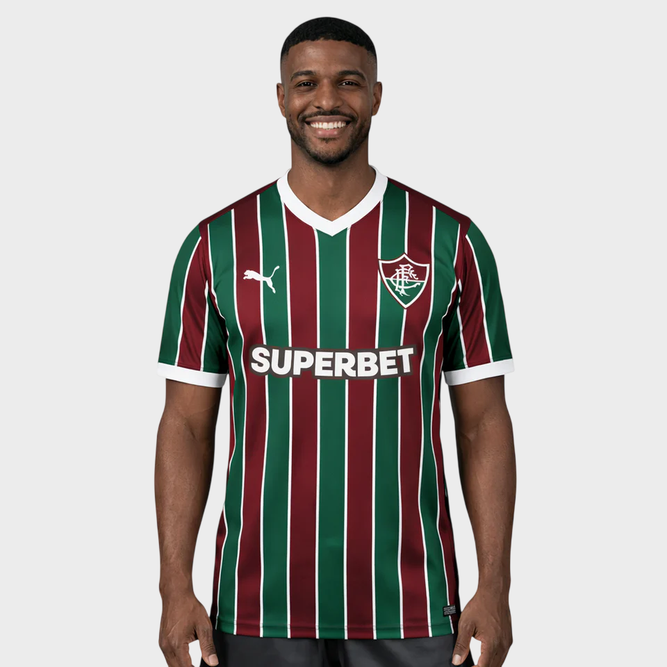 Camisa Fluminense I 26/27 - Torcedor Puma - Vinho e Verde