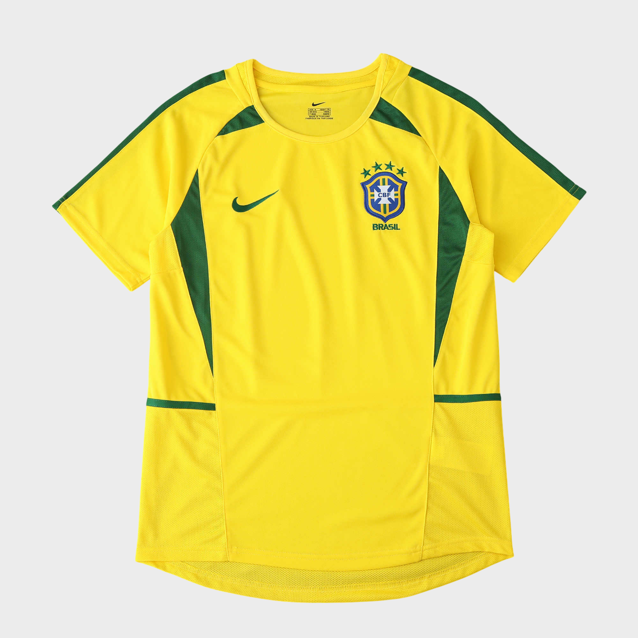 Camisa Seleção Brasileira I 2002 Nike - Retrô - Amarela