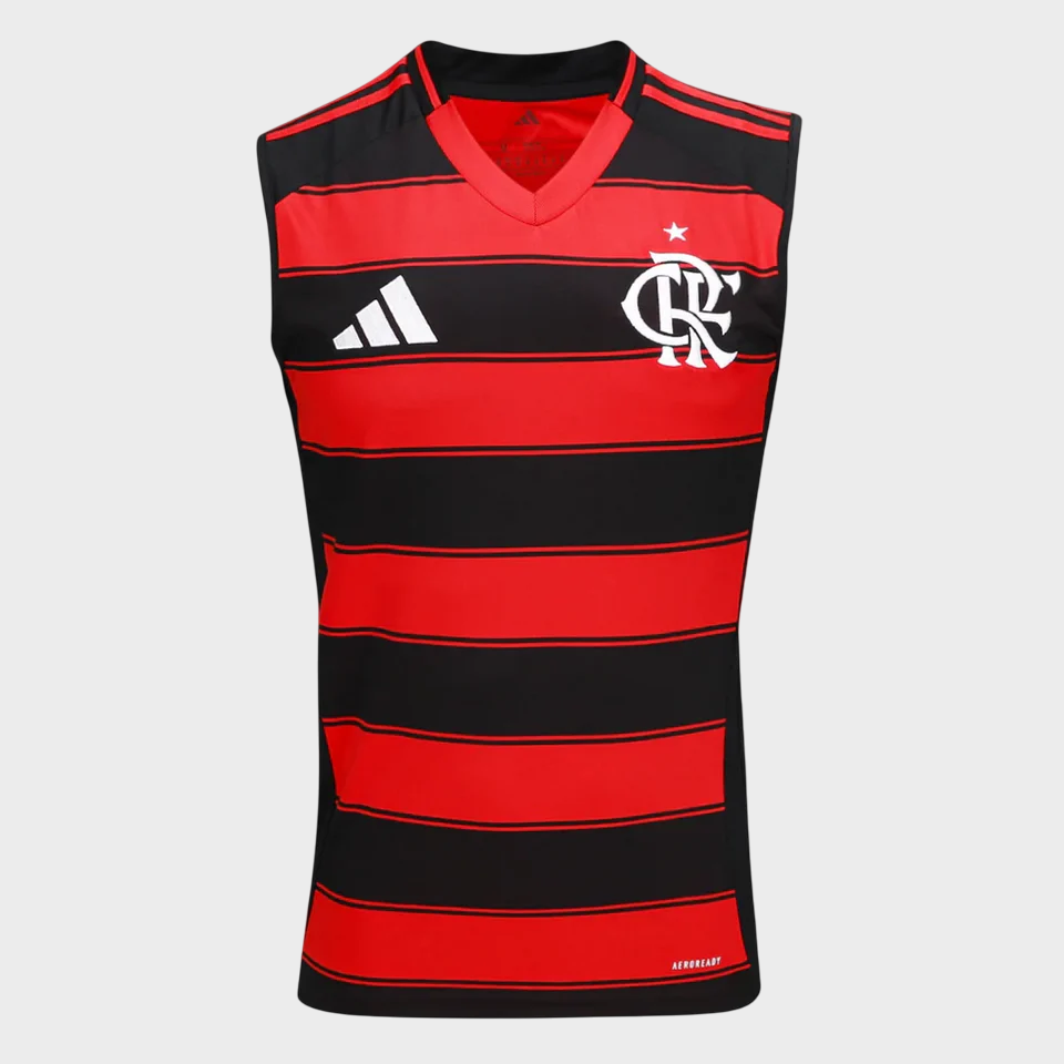 Camisa Regata Flamengo I 25/26 - Vermelha e Preta