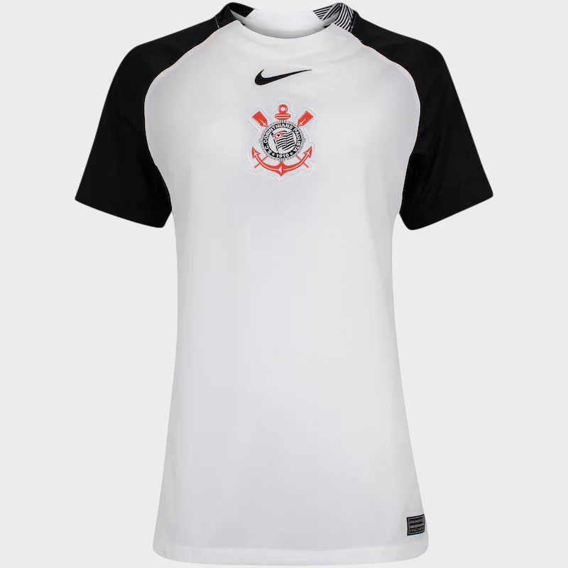 Camisa Corinthians Feminina I 25/26 - Torcedor - Branca