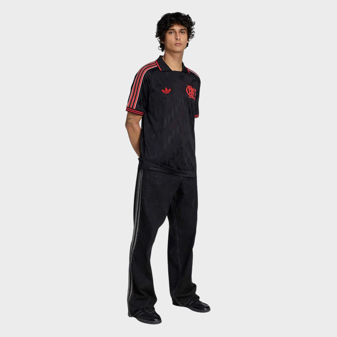 Camisa Flamengo Lifestyler 25/26 Adidas Masculina - Preto
