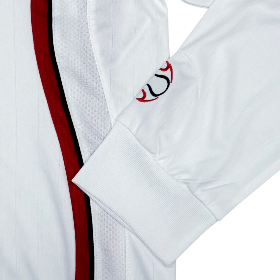 Camisa Milan II 2006/2007 Manga Longa - Retrô - Branca