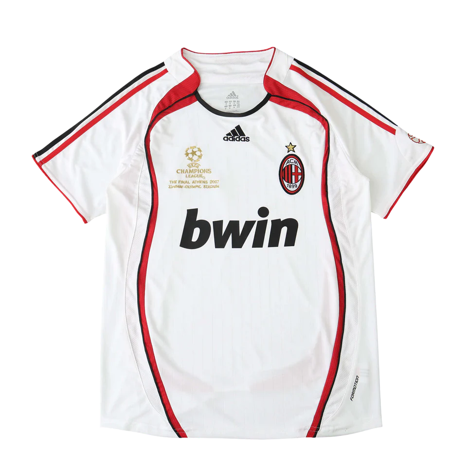 Camisa Milan II 2006/2007 Adidas Torcedor - Branco - Retrô