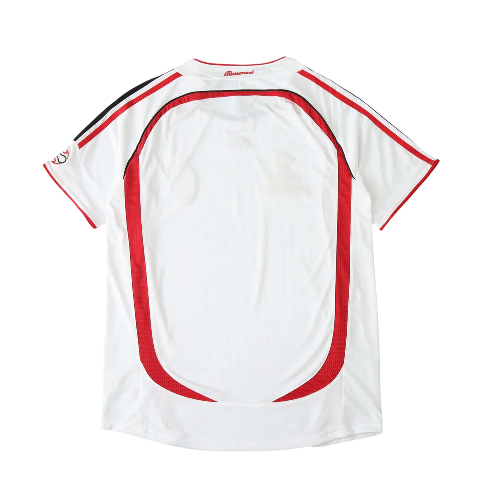 Camisa Milan II 2006/2007 Adidas Torcedor - Branco - Retrô
