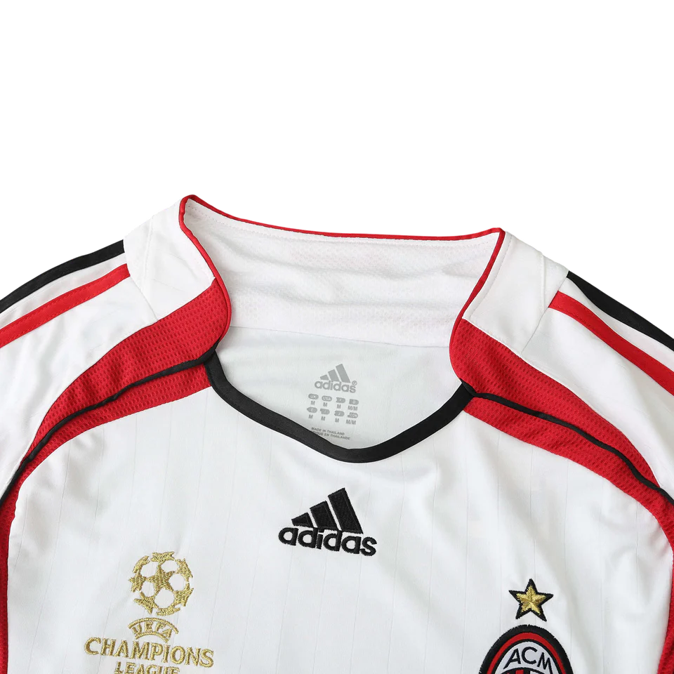 Camisa Milan II 2006/2007 Adidas Torcedor - Branco - Retrô