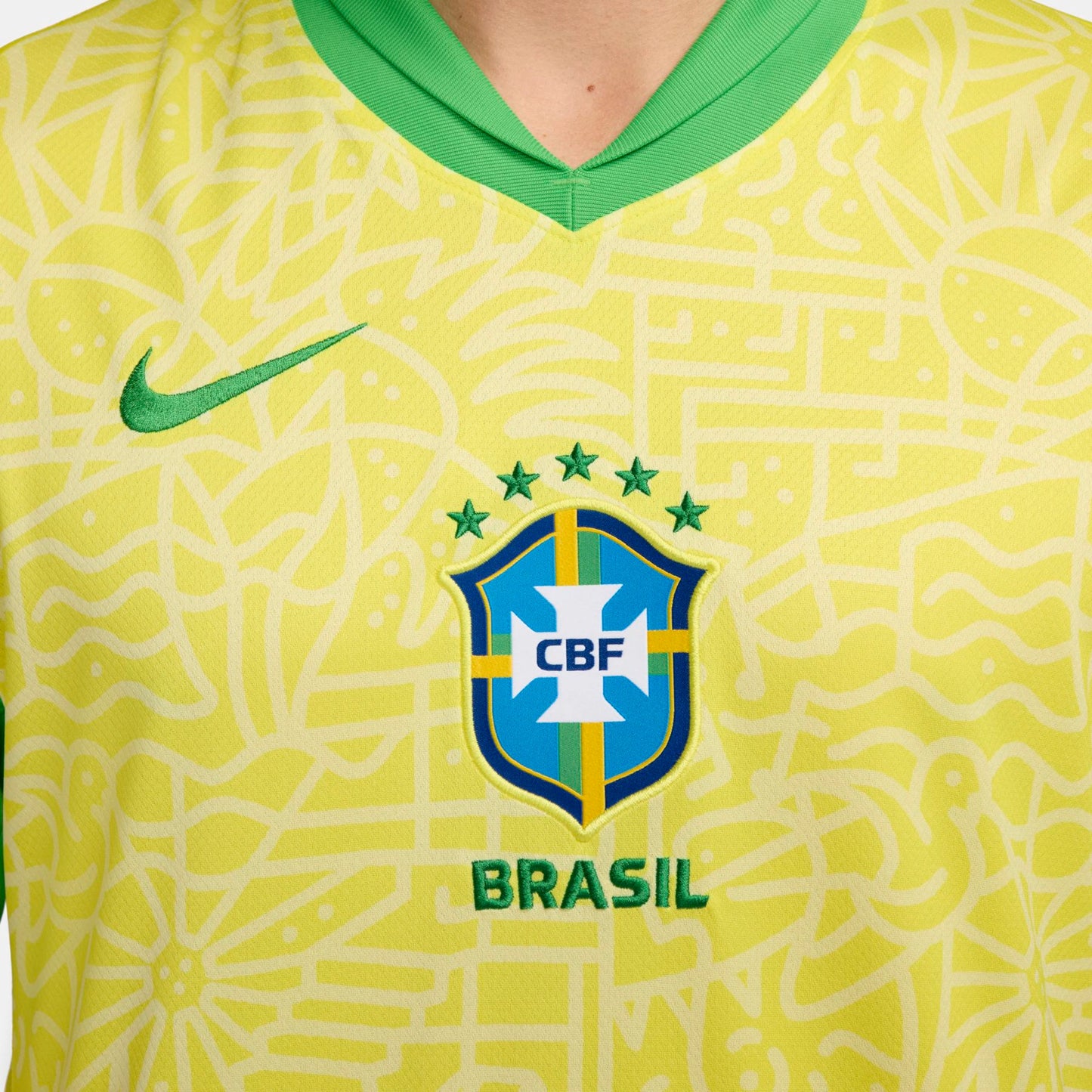Camisa Seleção Brasileira I 24/25 - Torcedor Nike Masculina - Amarela