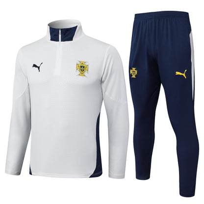 Conjunto Agasalho Treino Portugal 25/26 - Branco