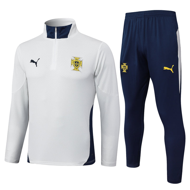 Conjunto Agasalho Treino Portugal 25/26 - Branco