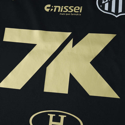 Camisa Santos Treino Jogador 25/26 - Preta + Patrocínios