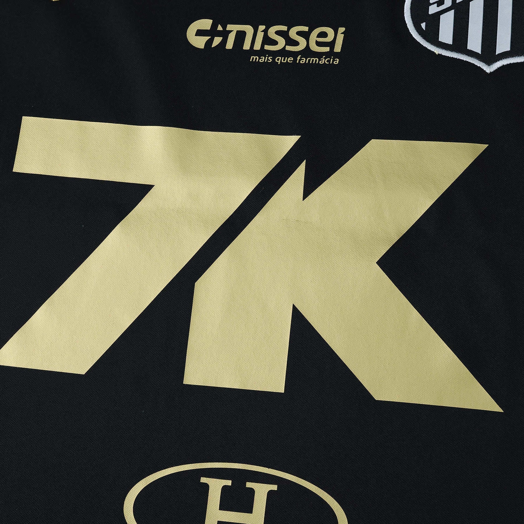 Camisa Santos Treino Jogador 25/26 - Preta + Patrocínios