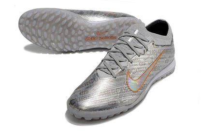 Chuteira Society Nike Air Zoom Mercurial Vapor 15 Elite TF Prata "Anniversary 25 Years Pack"