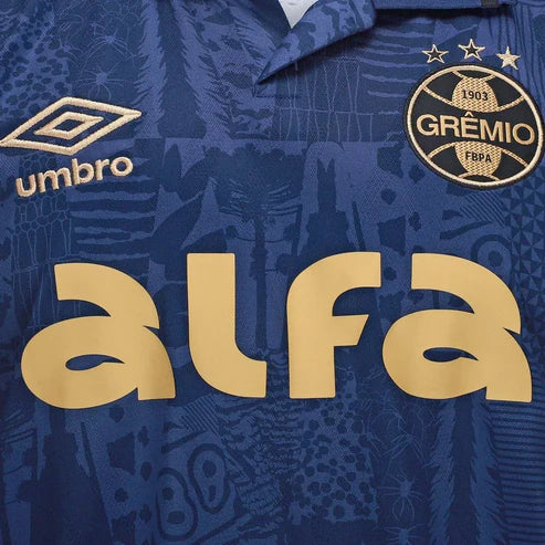 Camisa Grêmio III 25/26 - Azul + Patrocínios