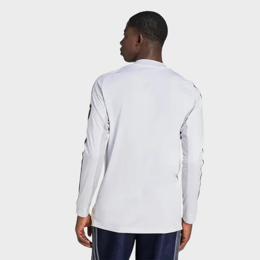 Camisa Real Madrid I Manga Longa 25/26 Torcedor Adidas - Branca