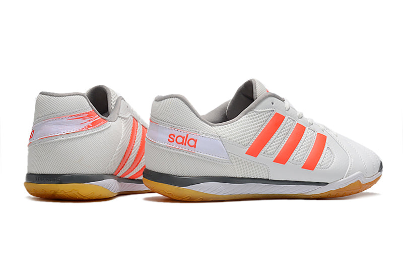 Chuteira Futsal Adidas Top Sala IC Branca e Laranja