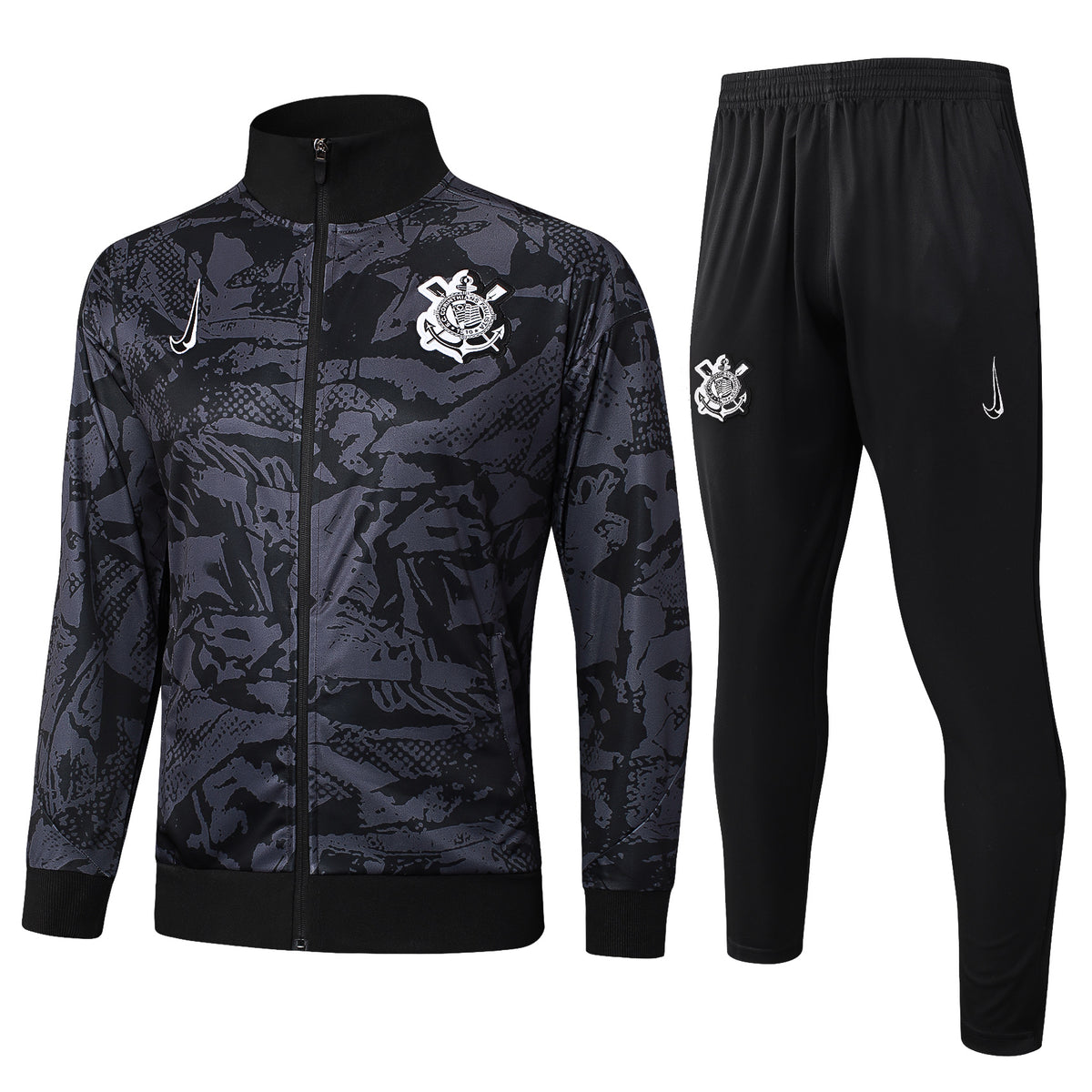 Conjunto Agasalho Treino Corinthians 25/26 - Preto