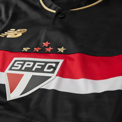 Camisa São Paulo III Manga Longa Comemorativa 25/26 - Preta