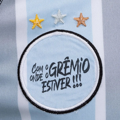 Camisa Grêmio I 26/27 - Azul e Preta + Patrocínios