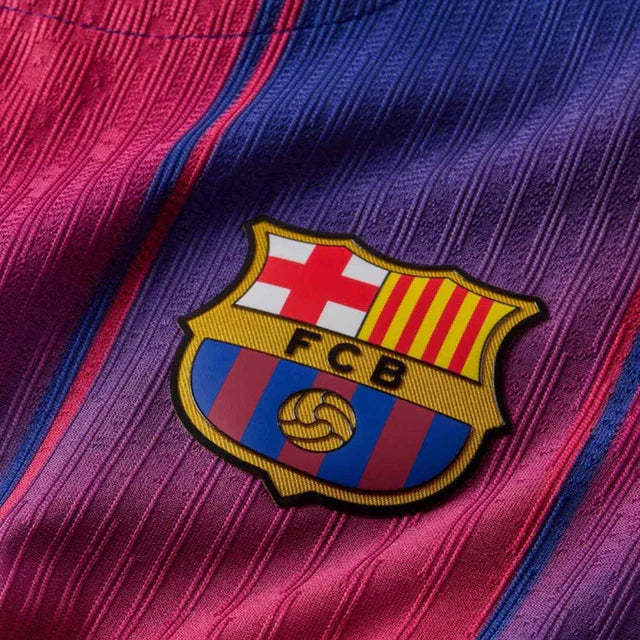 Camisa Barcelona I 25/26 - Jogador Nike Masculina - Azul e Grená