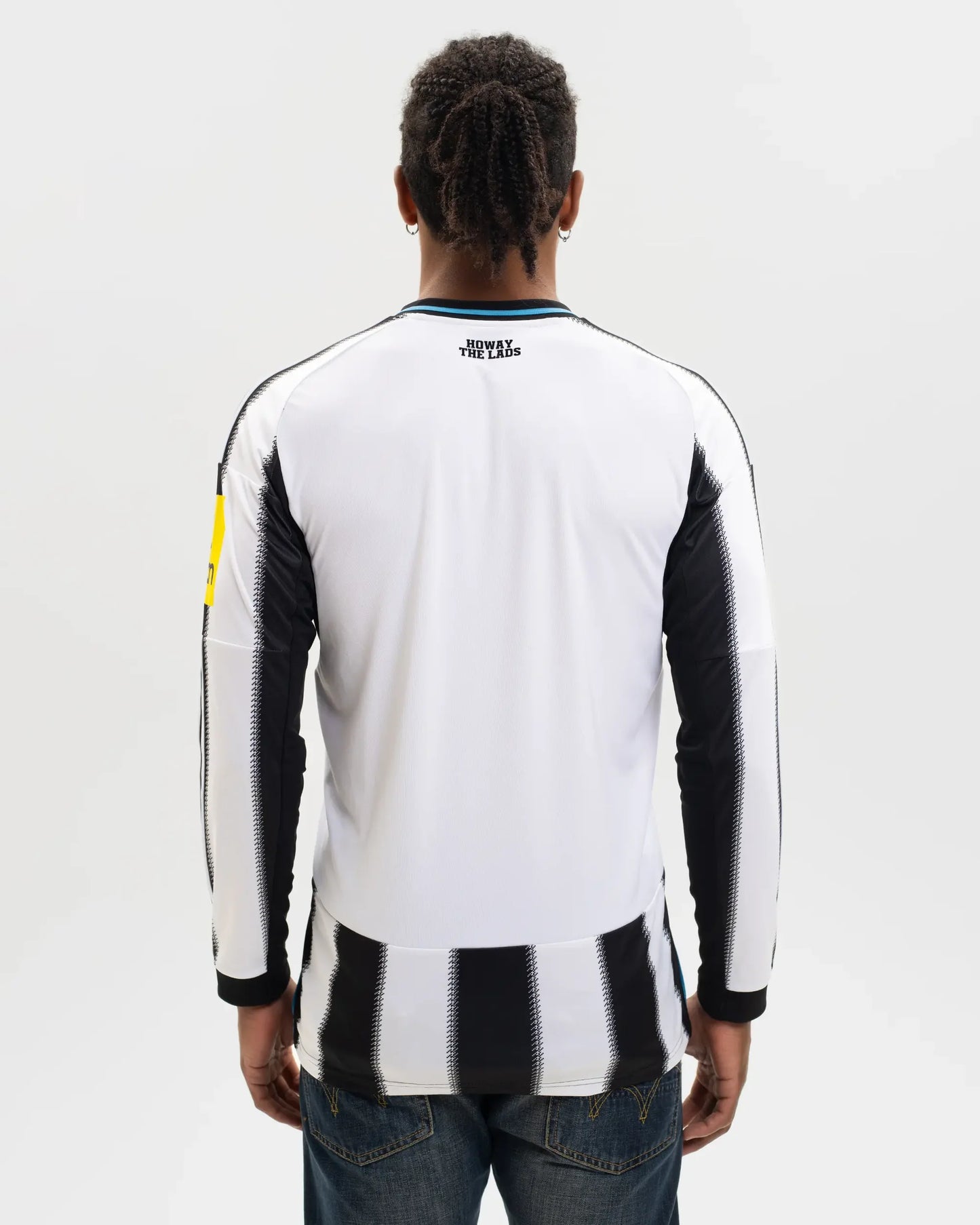 Camisa Newcastle I Manga Longa 25/26 - Torcedor - Adidas - Branca e Preta