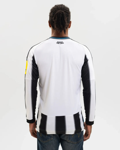 Camisa Newcastle I Manga Longa 25/26 - Torcedor - Adidas - Branca e Preta