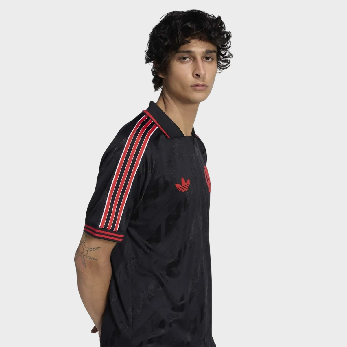 Camisa Flamengo Lifestyler 25/26 Adidas Masculina - Preto