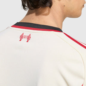 Camisa Liverpool II Manga Longa 25/26 - Torcedor Nike Masculina - Bege [PRÉ-VENDA]