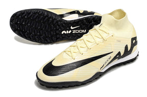 Chuteira Society Nike Air Zoom Mercurial Superfly 9 Elite TF Bege e Preta "Mad Ready Pack"