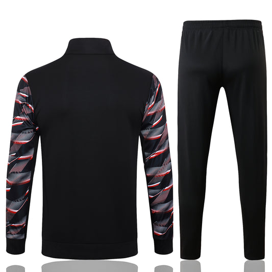 Conjunto Agasalho Treino São Paulo 24/25 - Preto e Vermelho